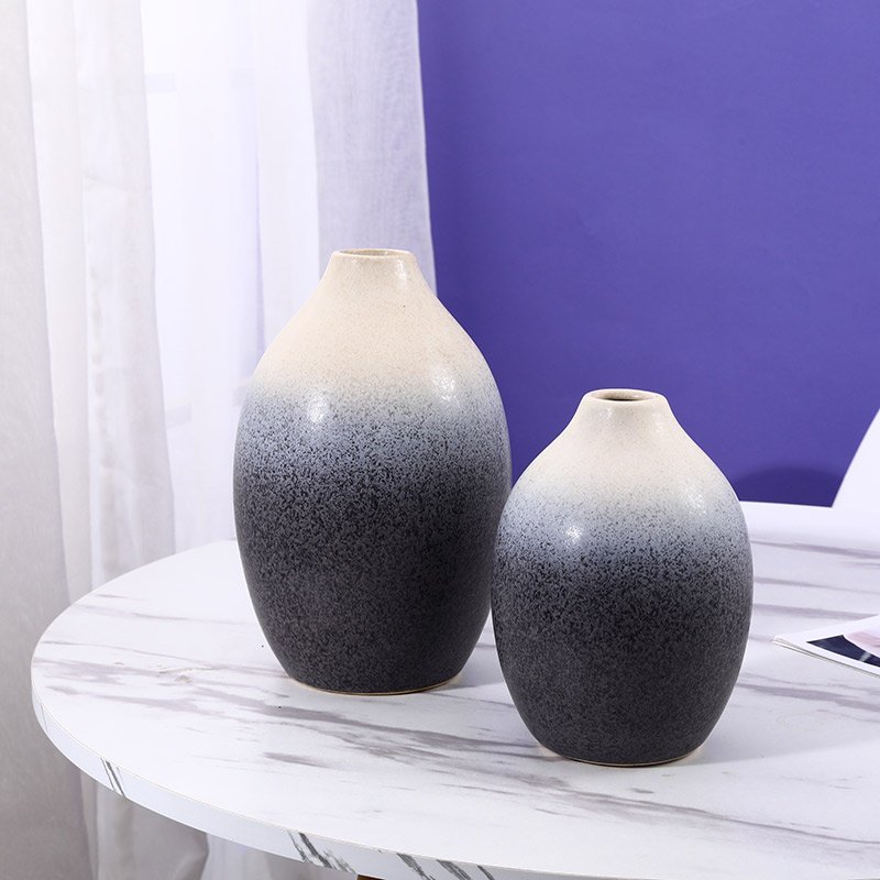 Различни размери и дизайни на ваза за домашен декор с матово покритие (4)