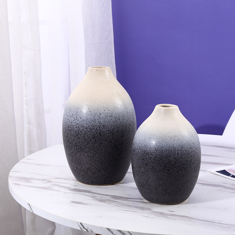 Ukubwa na Miundo Mbalimbali ya Matt Finish Home Decor Ceramics Vase (4)