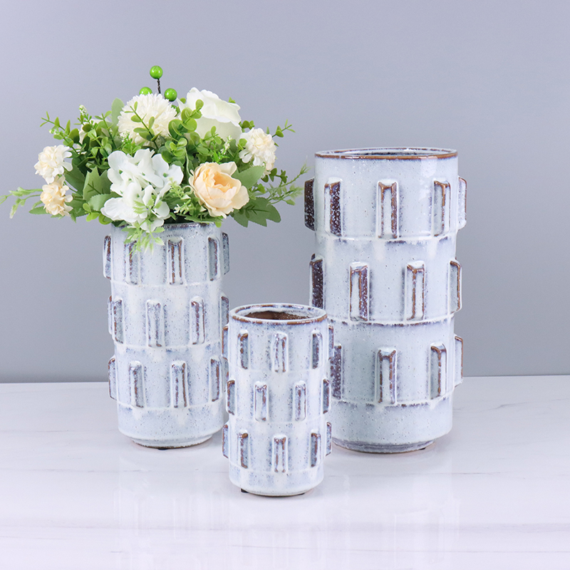 Espesyal nga Porma sa Indoor & Outdoor Dekorasyon nga Ceramic Planter & Vase (4)