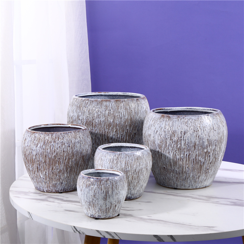 Bredt utvalg av typer og størrelser Hjemdekorasjon Keramikk Blomsterpotte og vase (1)