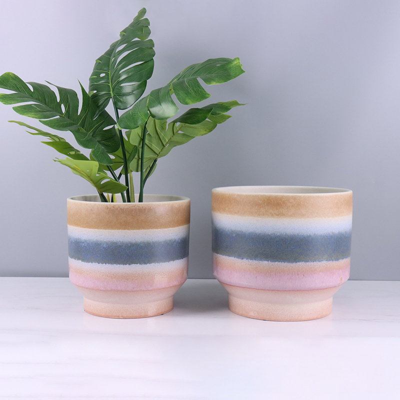 Handmade-Matt-Reactive-Glaze-Home-Decoration-Ceramic-Pot-2