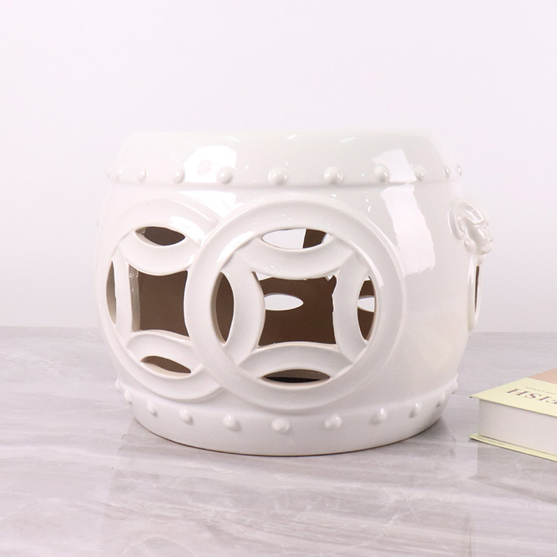 High Quality Creative-Shaped Ceramics Stool for Living RoomGarden (4)